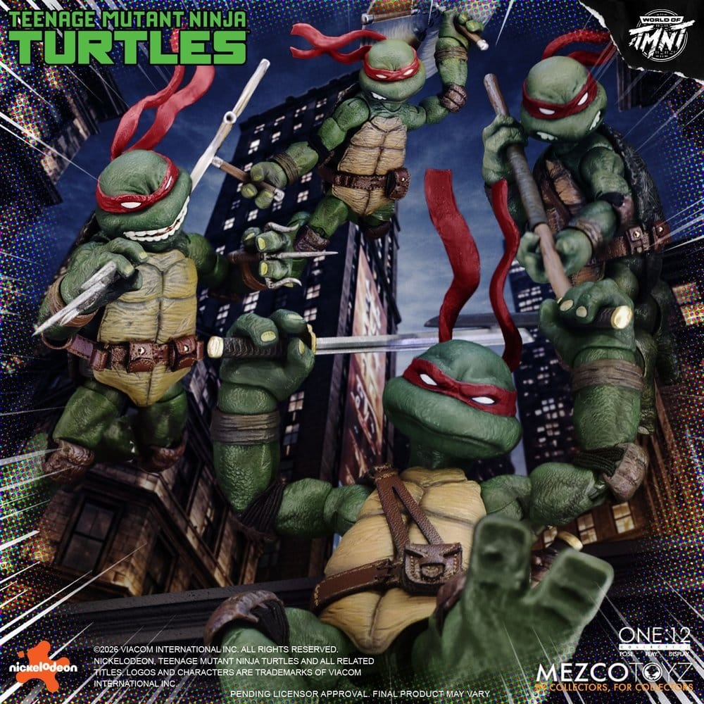 Teenage Mutant Ninja Turtles One:12 Collective de Mezco - figuras de acción Mirage Studios a escala 1/12