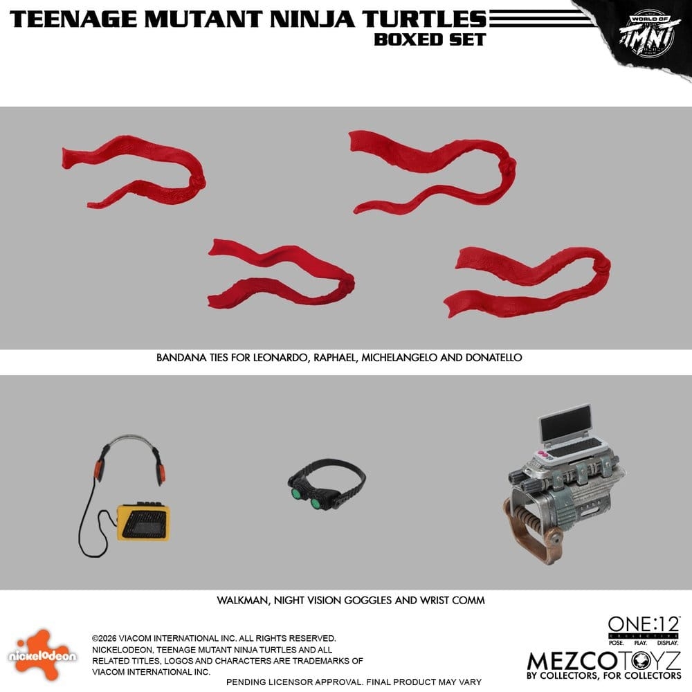 Teenage Mutant Ninja Turtles One:12 Collective de Mezco - figuras de acción Mirage Studios a escala 1/12