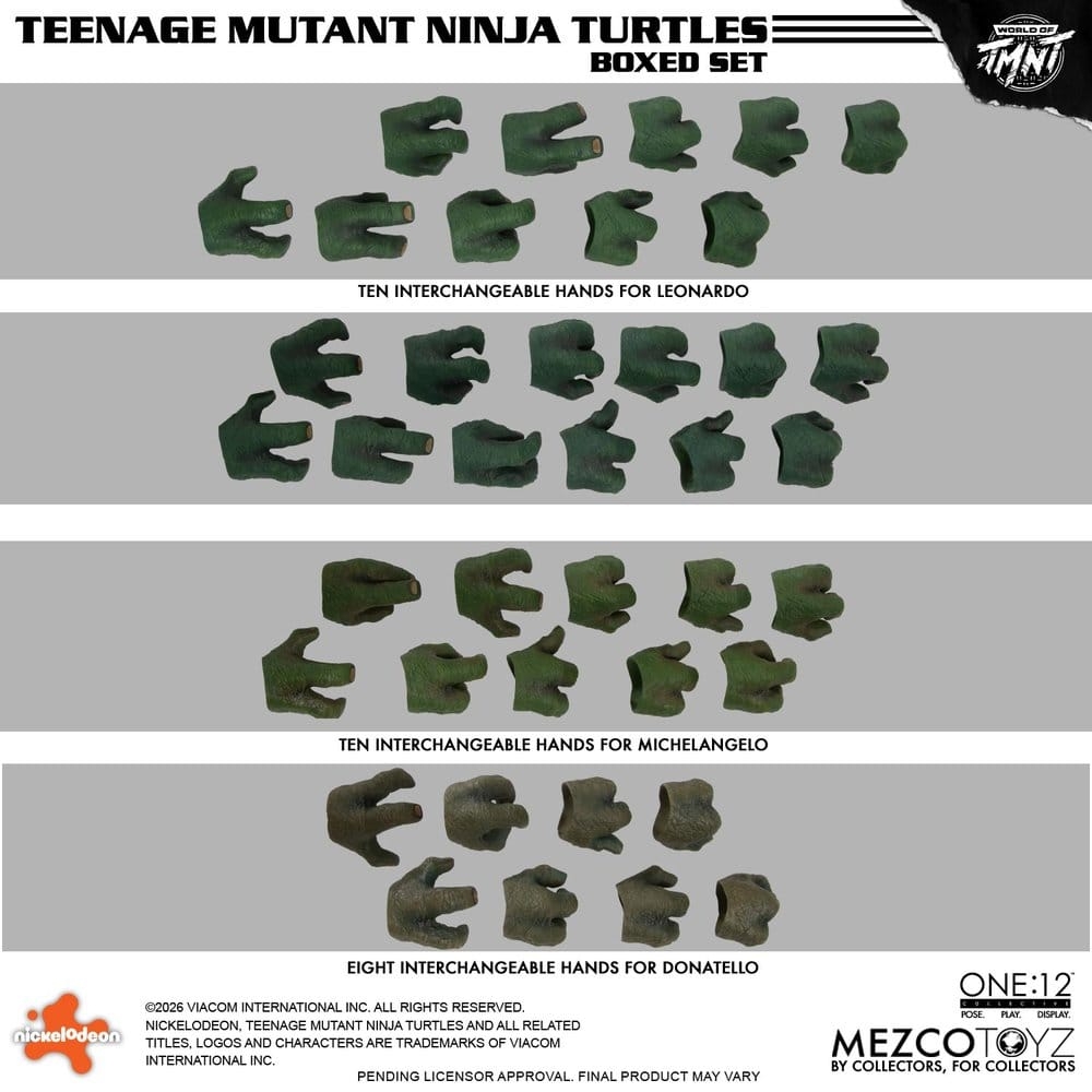 Teenage Mutant Ninja Turtles One:12 Collective de Mezco - figuras de acción Mirage Studios a escala 1/12
