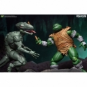 Daimyo Orkai and Raptor par Neca - figurines Les Tortues Ninja de 18 cm