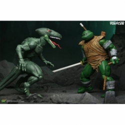 Daimyo Orkai and Raptor par Neca - figurines Les Tortues Ninja de 18 cm
