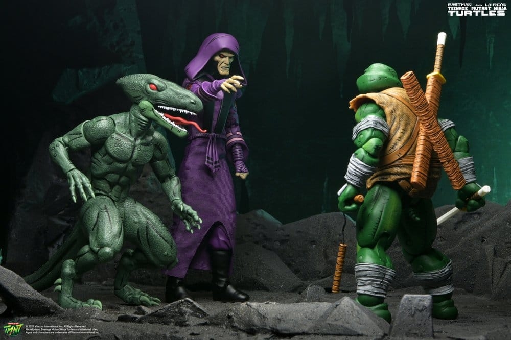 Daimyo Orkai and Raptor de Neca - figuras de acción Teenage Mutant Ninja Turtles de 18 cm