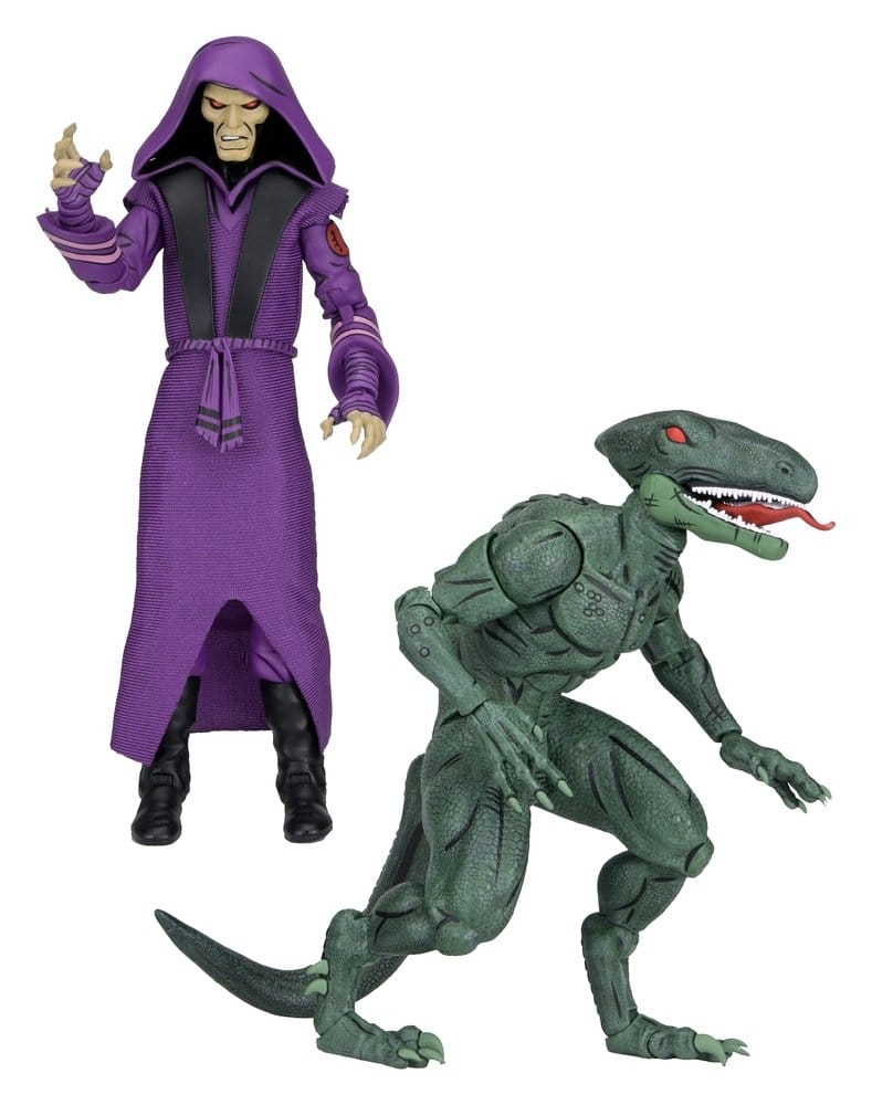 Daimyo Orkai and Raptor par Neca - figurines Les Tortues Ninja de 18 cm