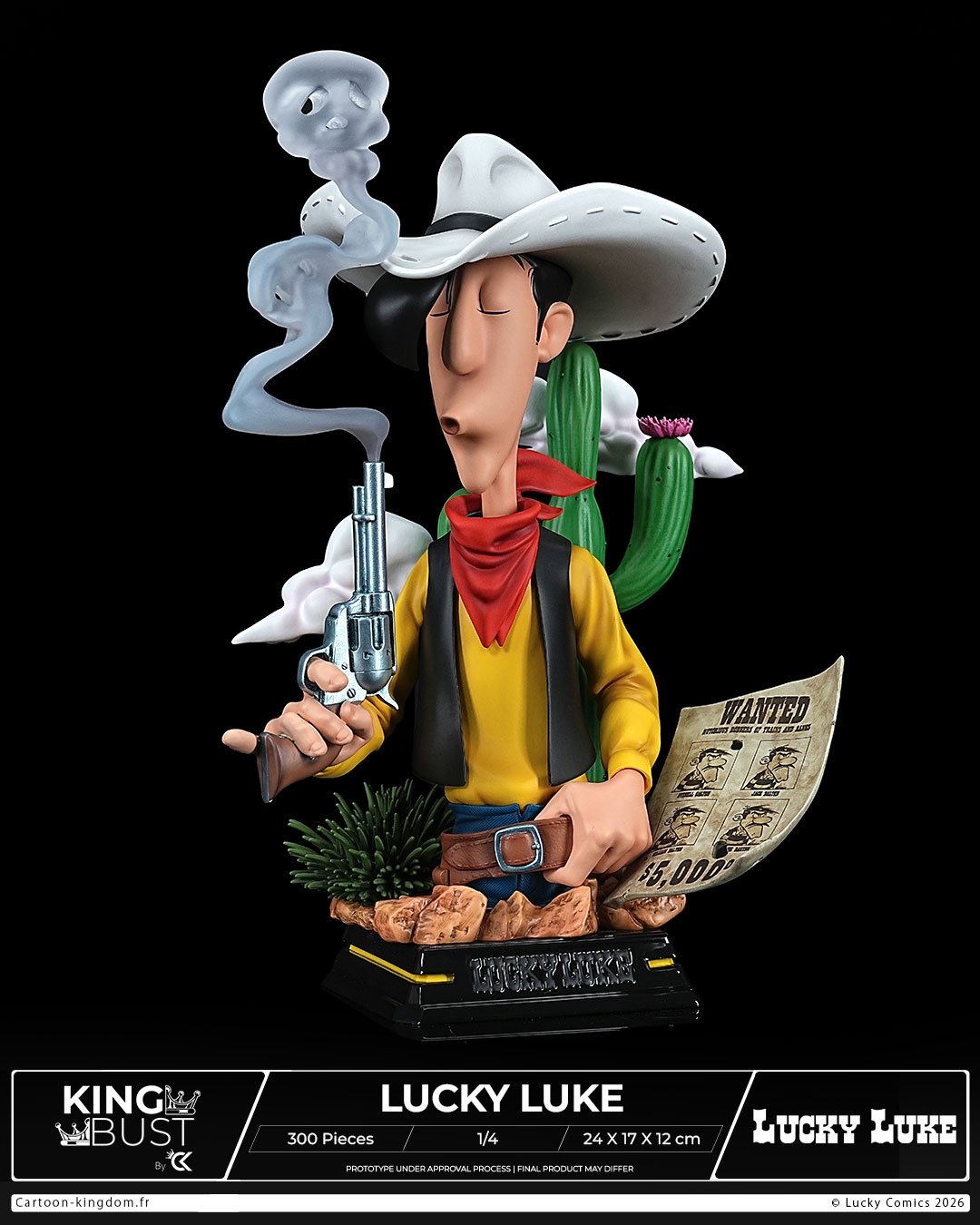 Lucky Luke King Bust by Cartoon Kingdom - Lucky Luke 1/4 scale bust