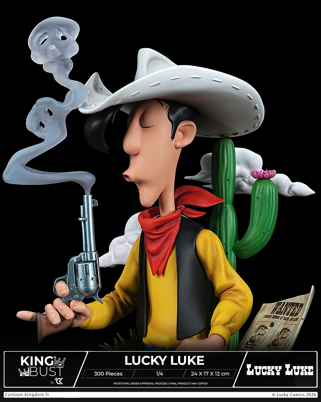 Lucky Luke King Bust par Cartoon Kingdom - buste 1/4 de 24 cm
