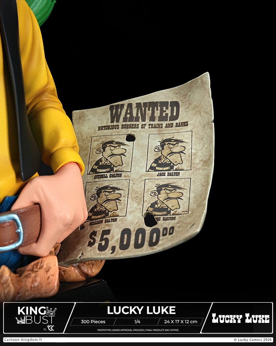 Lucky Luke King Bust par Cartoon Kingdom - buste 1/4 de 24 cm