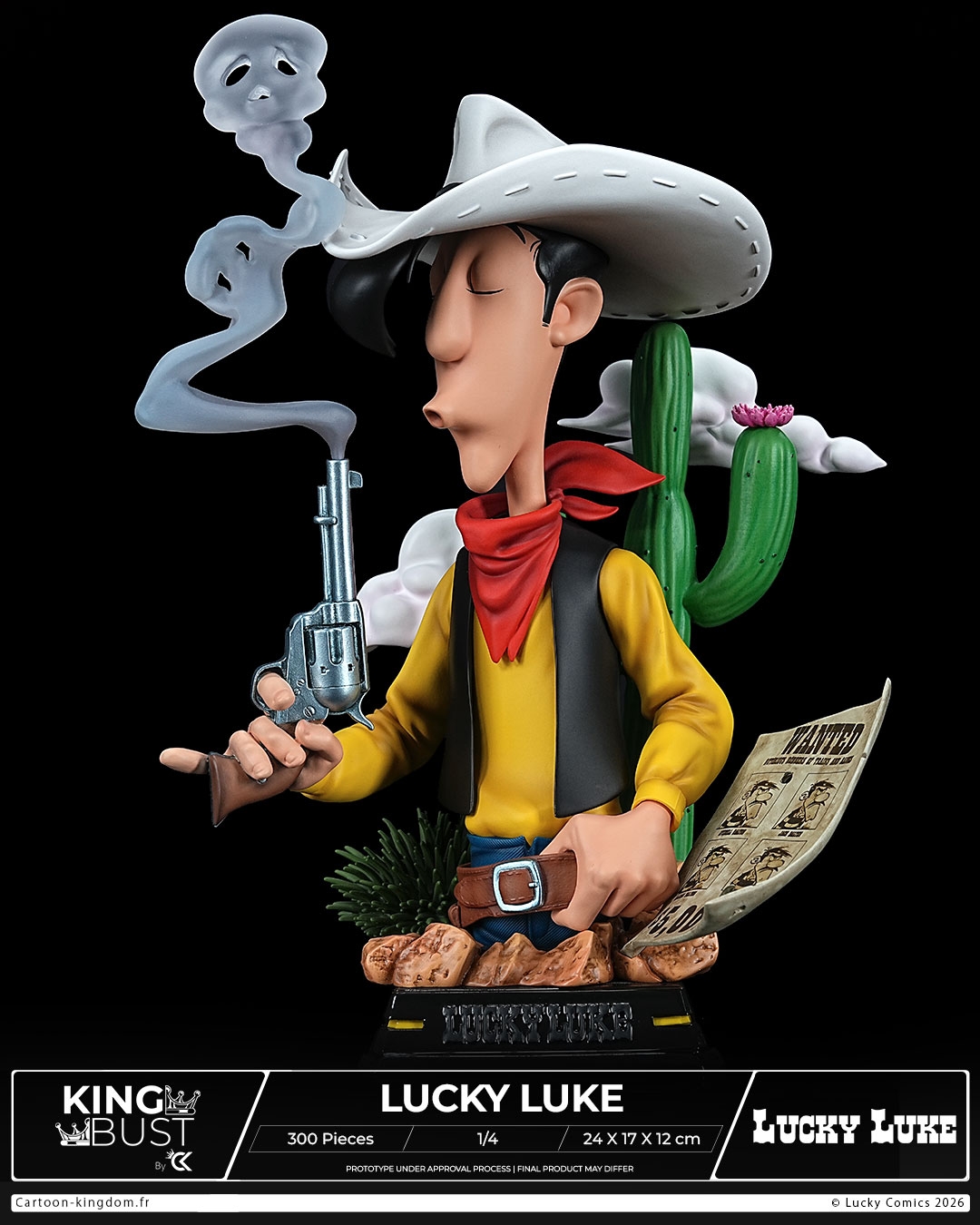 Lucky Luke King Bust par Cartoon Kingdom - buste 1/4 de 24 cm