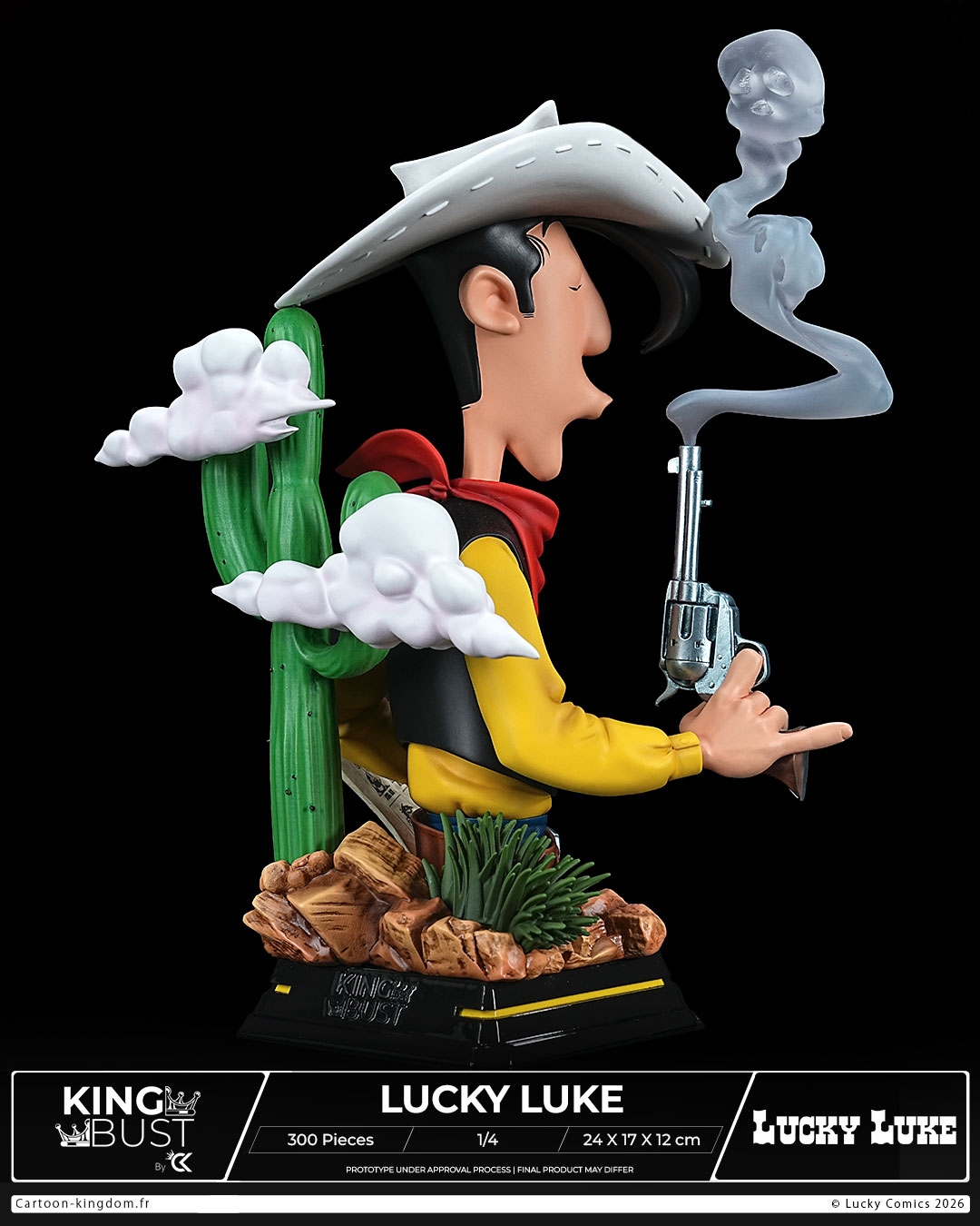 Lucky Luke King Bust par Cartoon Kingdom - buste 1/4 de 24 cm