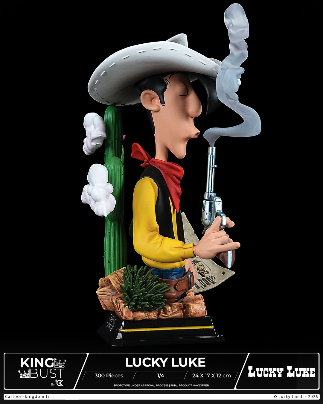 Lucky Luke King Bust par Cartoon Kingdom - buste 1/4 de 24 cm