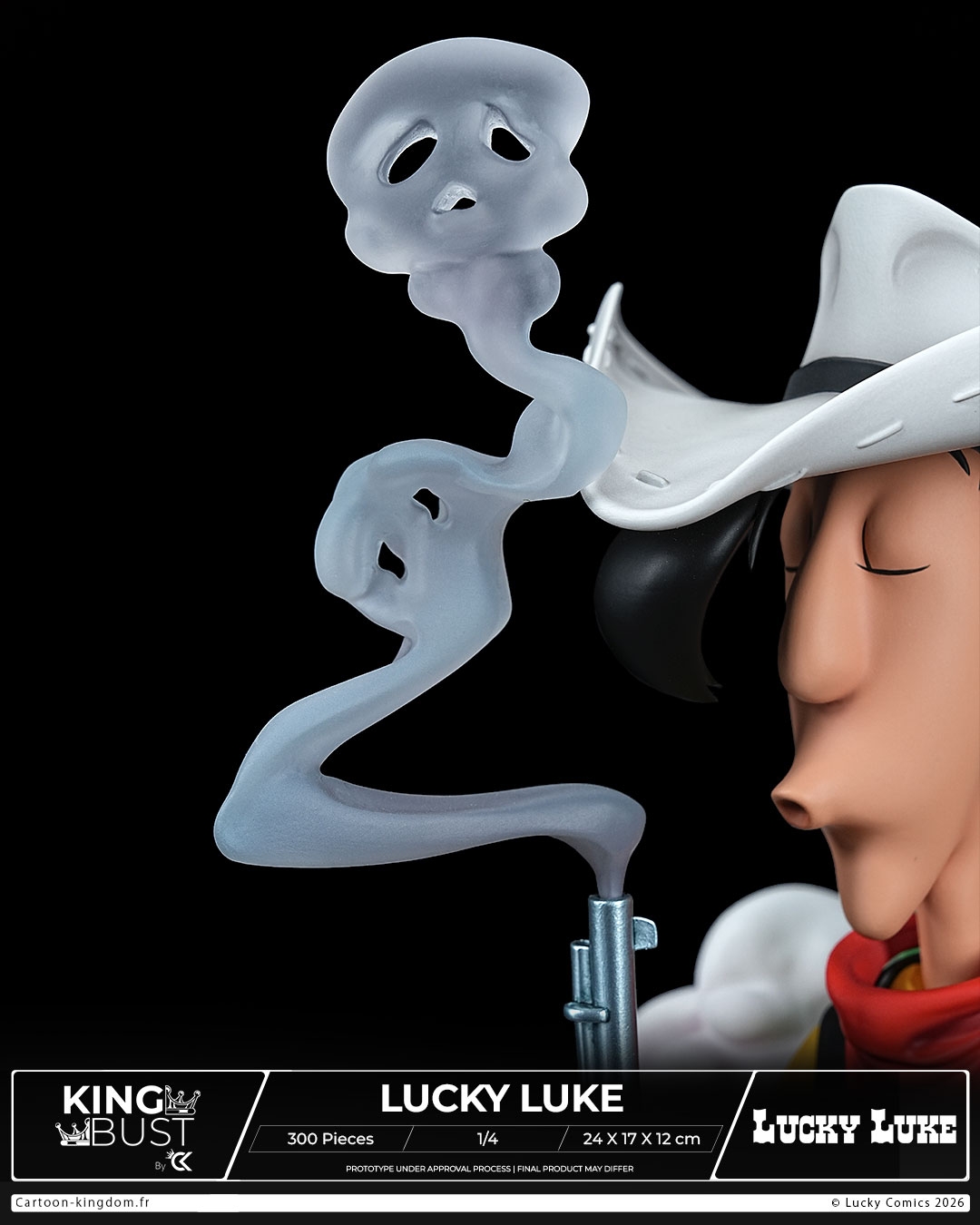 Lucky Luke King Bust par Cartoon Kingdom - buste 1/4 de 24 cm