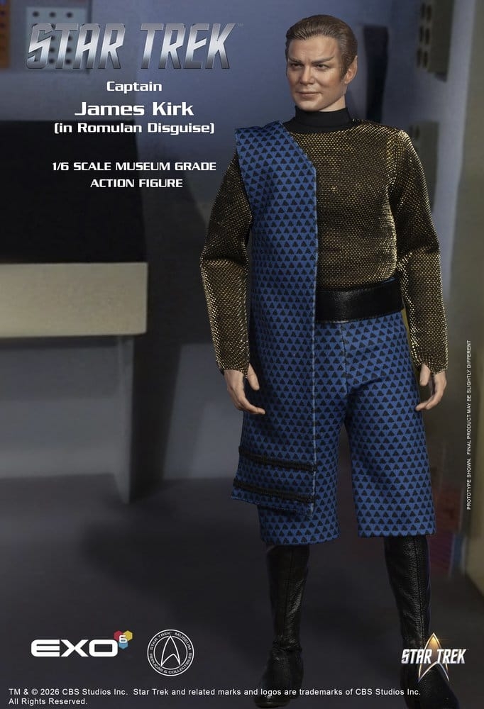 Captain James T. Kirk (Romulan Disguise) de Exo-6 - figura de acción Star Trek a escala 1/6