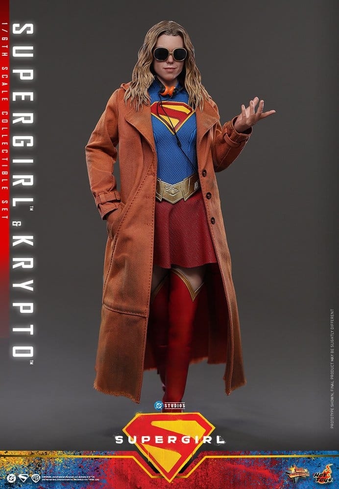 Supergirl and Krypto par Hot Toys - MMS869 - figurine Supergirl de 28 cm