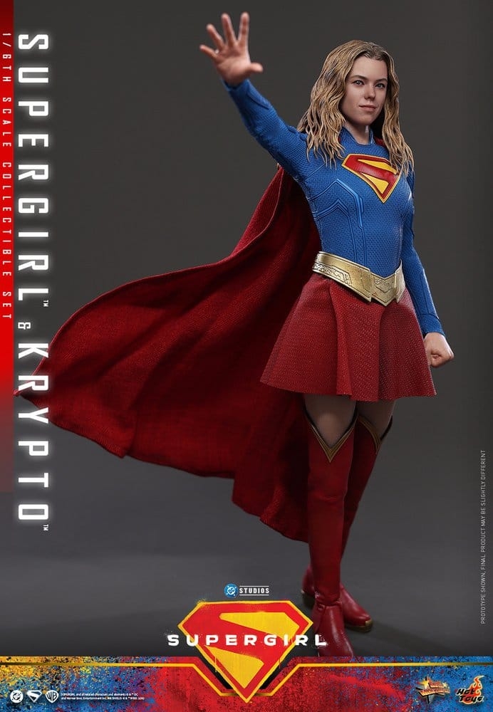 Supergirl and Krypto de Hot Toys - MMS869 - figura de acción Supergirl de 28 cm