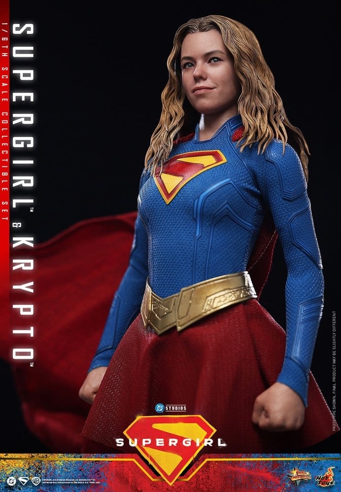 Supergirl and Krypto par Hot Toys - MMS869 - figurine Supergirl de 28 cm