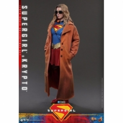 Supergirl and Krypto par Hot Toys - MMS869 - figurine Supergirl de 28 cm