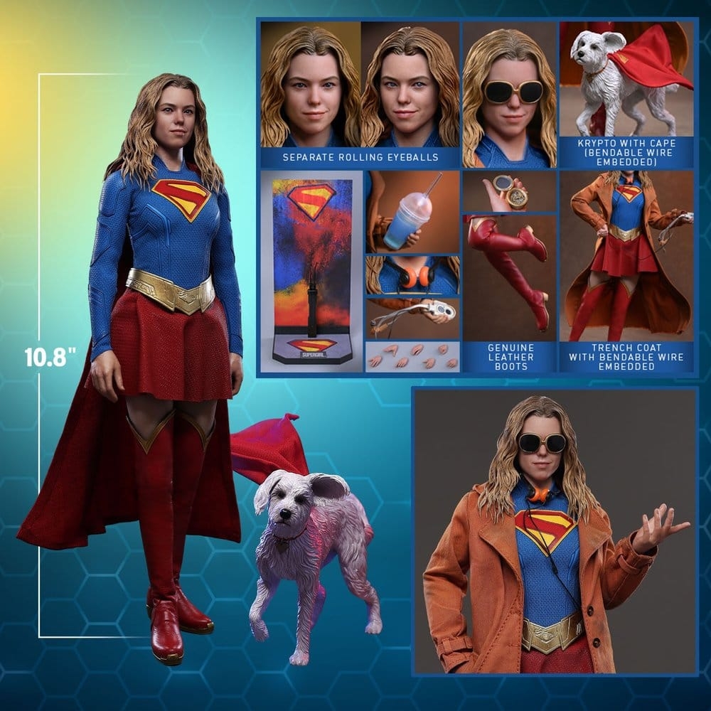 Supergirl and Krypto von Hot Toys - MMS869 - Supergirl 28 cm Actionfigur