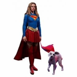 Supergirl and Krypto de Hot Toys - MMS869 - figura de acción Supergirl de 28 cm