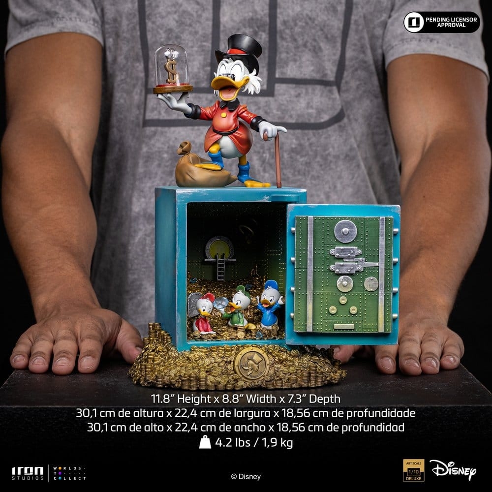 Oncle Picsou et les neveux Art Scale par Iron Studios - statue 1/10 La Bande à Picsou - Duck Tales de 30 cm