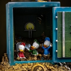 Scrooge McDuck and Nephews Art Scale di Iron Studios - statua Duck Tales in scala 1/10