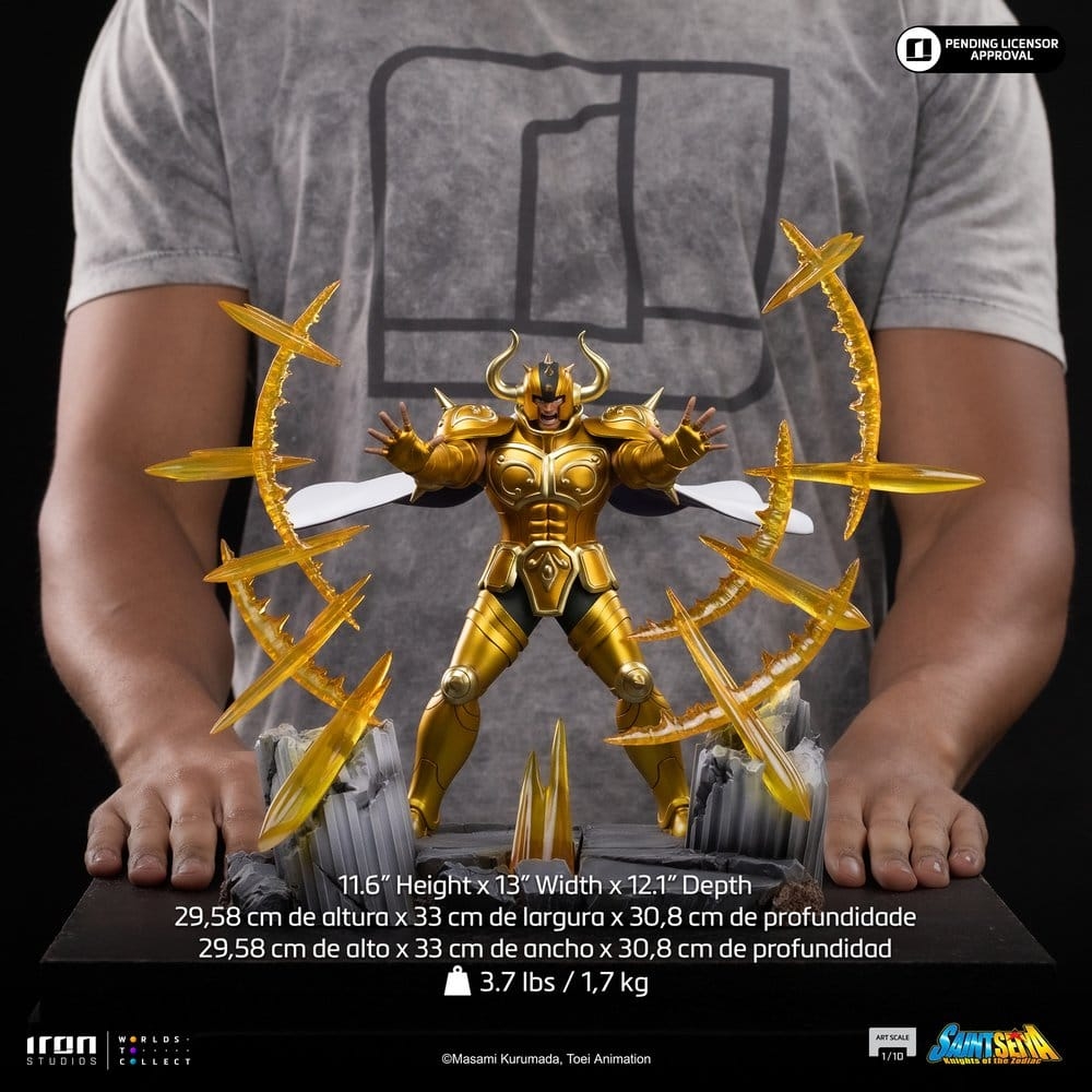Taurus Aldebaran Art Scale di Iron Studios - statua Saint Seiya in scala 1/10