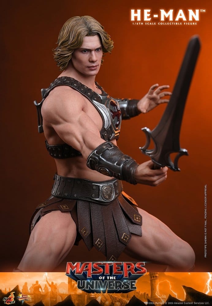 He-Man de Hot Toys - MMS888 - figura de acción Masters of the Universe a escala 1/6