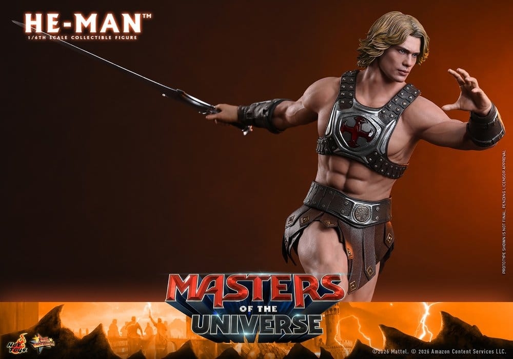 He-Man de Hot Toys - MMS888 - figura de acción Masters of the Universe a escala 1/6