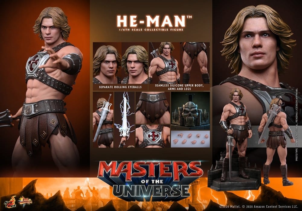 He-Man von Hot Toys - MMS888 - Masters of the Universe 1/6 Maßstab Actionfigur
