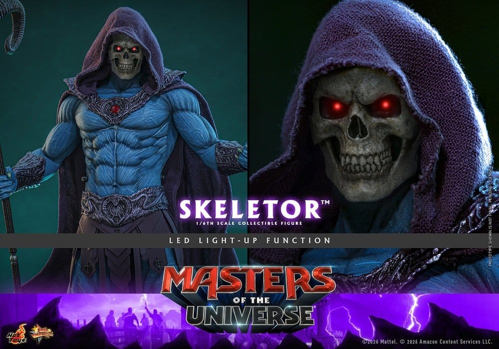 Skeletor de Hot Toys - MMS889 - figura de acción Masters of the Universe a escala 1/6