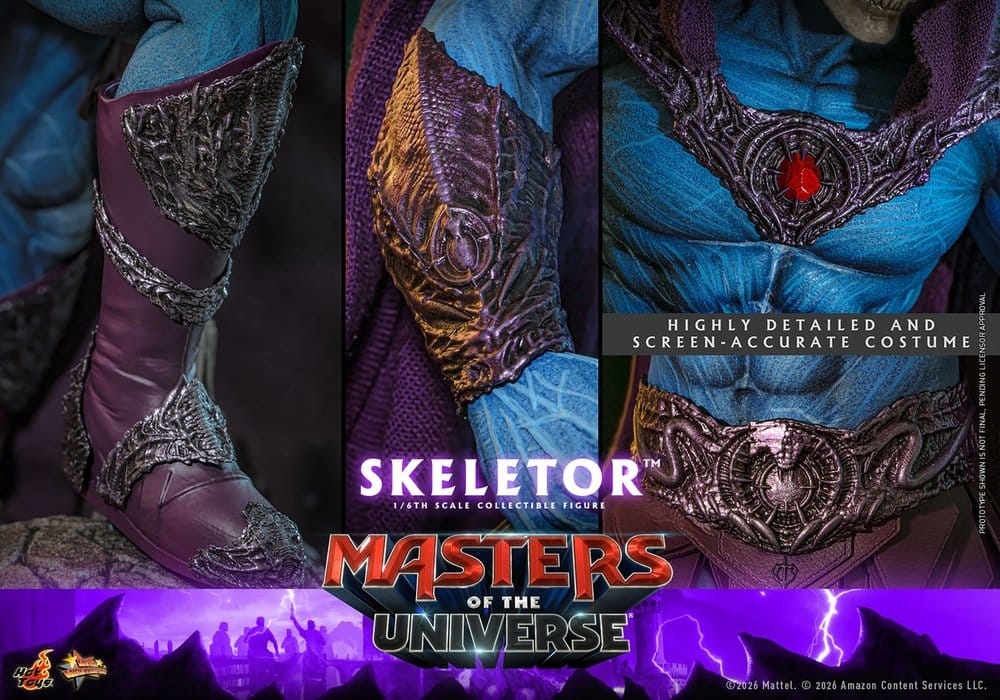 Skeletor di Hot Toys - MMS889 - action figure Masters of the Universe in scala 1/6