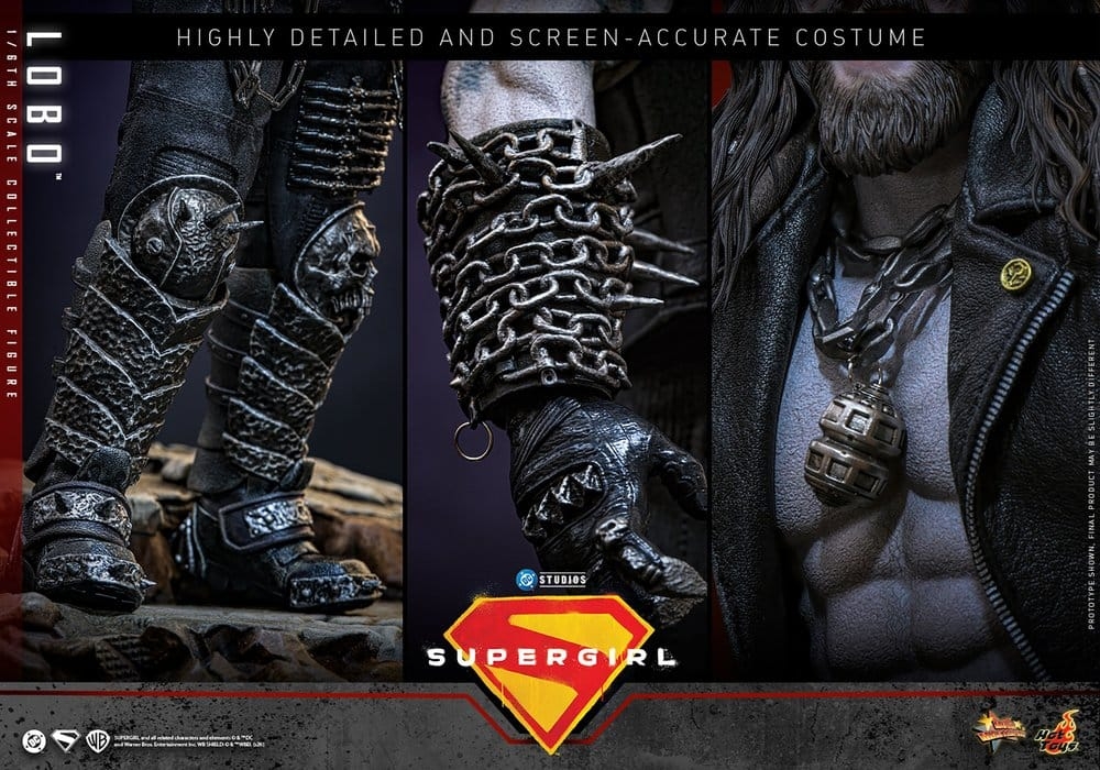 Lobo de Hot Toys - MMS890 - figura de acción Supergirl a escala 1/6