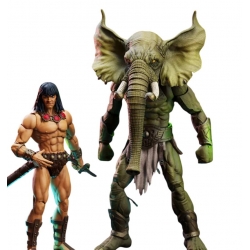 Conan and Yag-Kosha di Boss Fight Studio - action figure The Tower Of The Elephant alta 17 - 22 cm