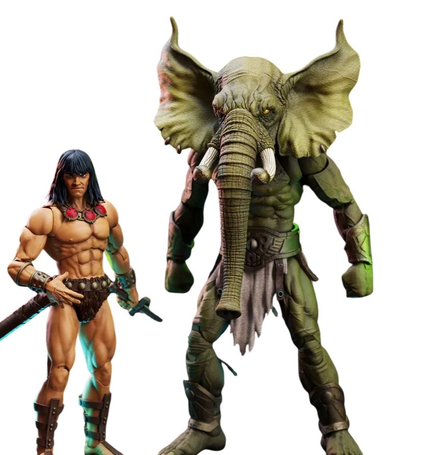 Conan and Yag-Kosha di Boss Fight Studio - action figure The Tower Of The Elephant alta 17 - 22 cm