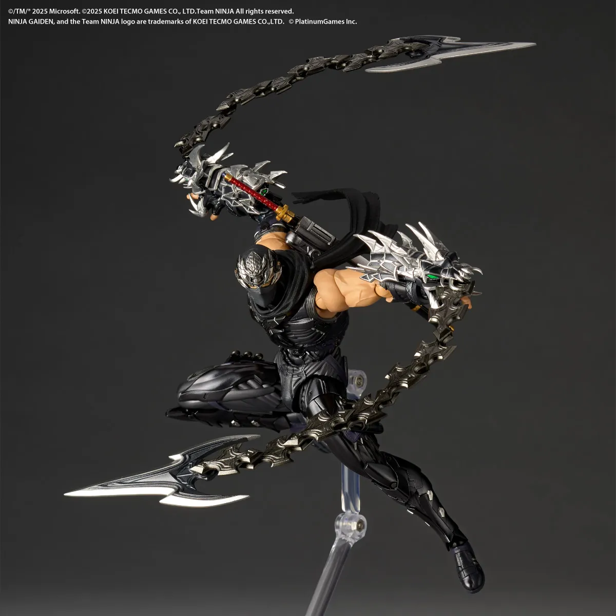 Ryu Hayabusa Revoltech Amazing Yamaguchi di Kaiyodo - action figure Ninja Gaiden 4 alta 16 cm