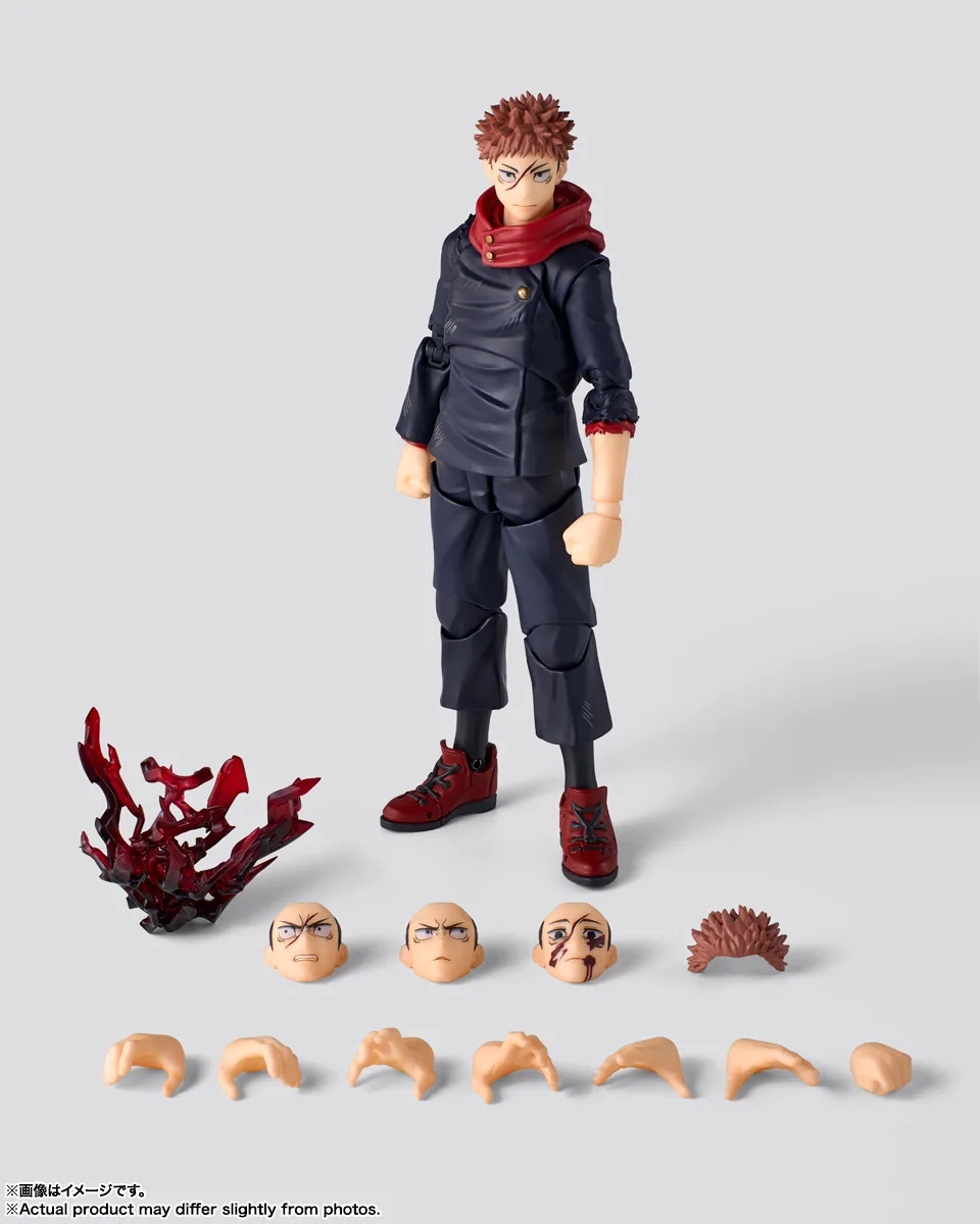 Yuji Itadori (120 % of potential) S.H.Figuarts di Bandai Tamashii Nations - action figure Jujutsu Kaisen alta 15 cm