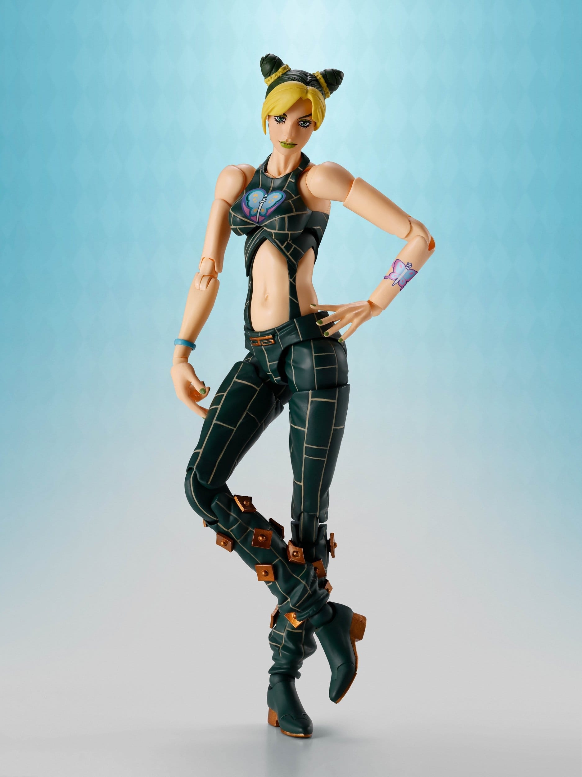 Jolyne Cujoh S.H.Figuarts de Bandai Tamashii Nations - figura de acción JoJo's Bizarre Adventure: Stone Ocean de 15 cm