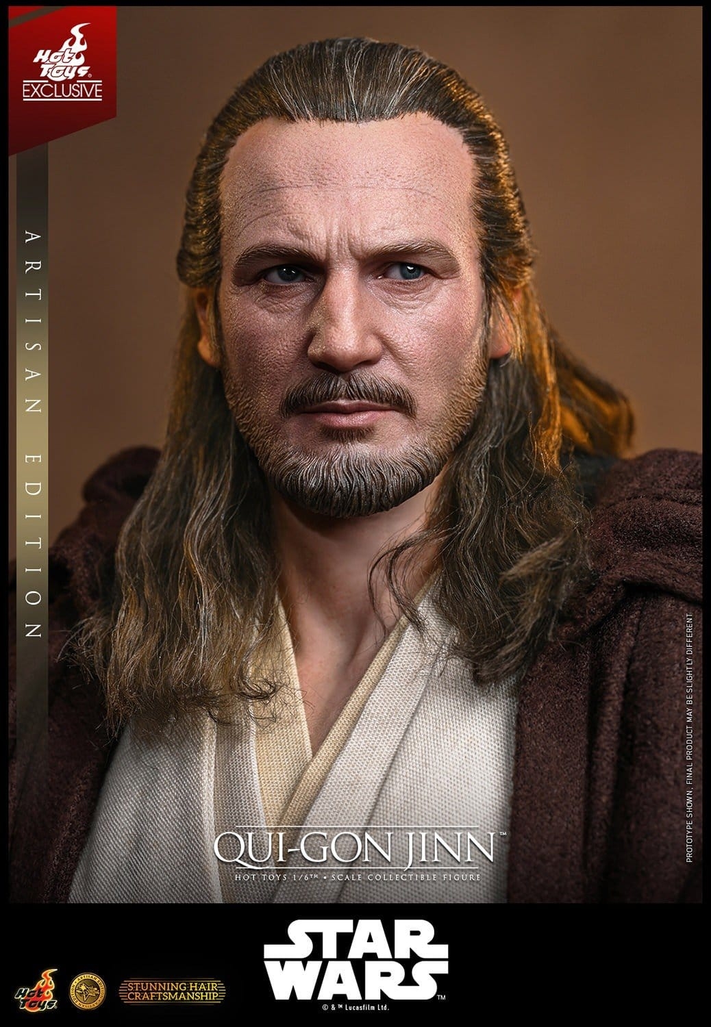 Qui-Gon Jinn Artisan par Hot Toys - MMS881AE - figurine 1/6 Star Wars Episode 1 : La Menace Fantome de 32 cm