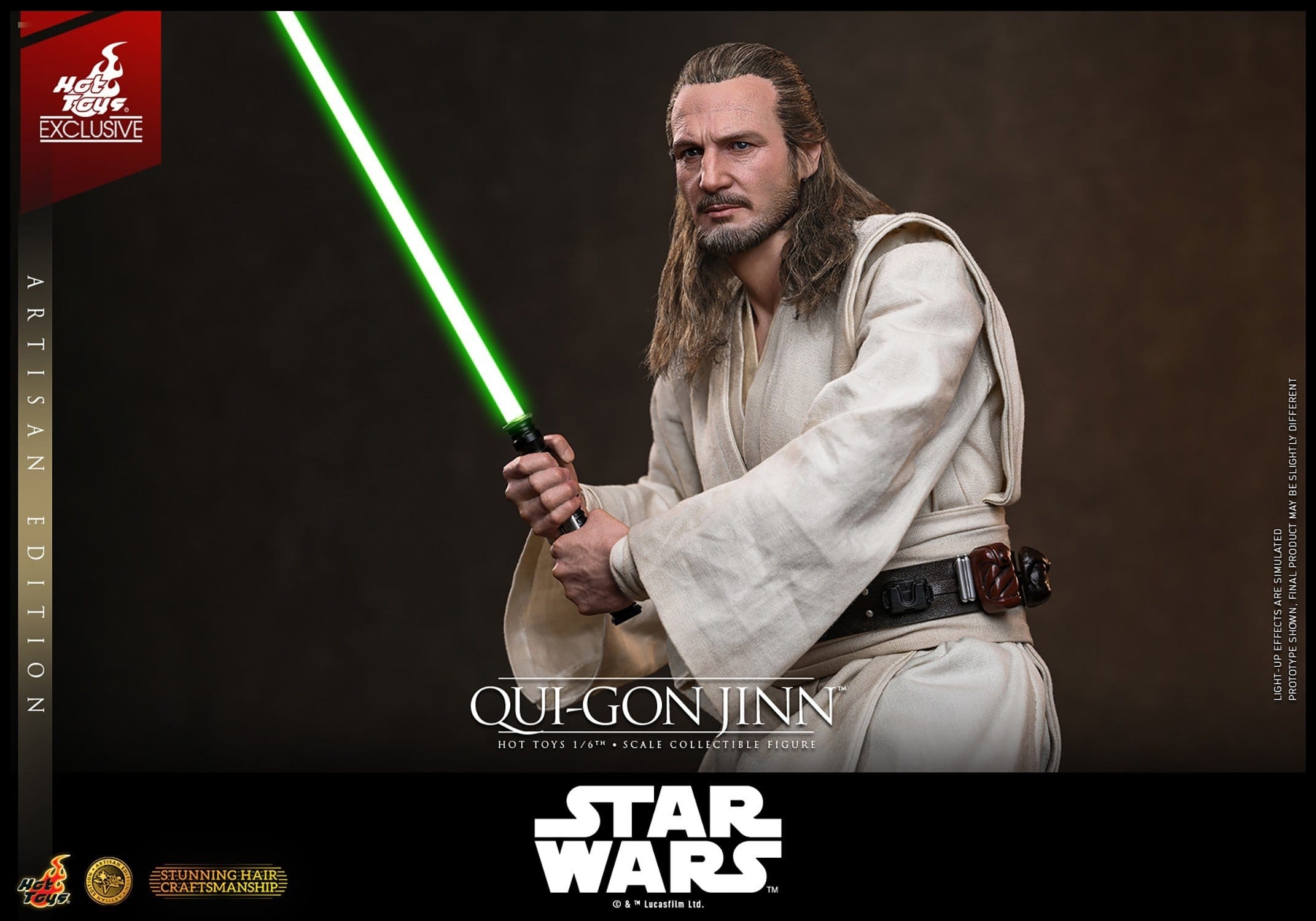 Qui-Gon Jinn von Hot Toys Artisan version - MMS881AE - Star Wars Episode 1 1/6 Maßstab Actionfigur
