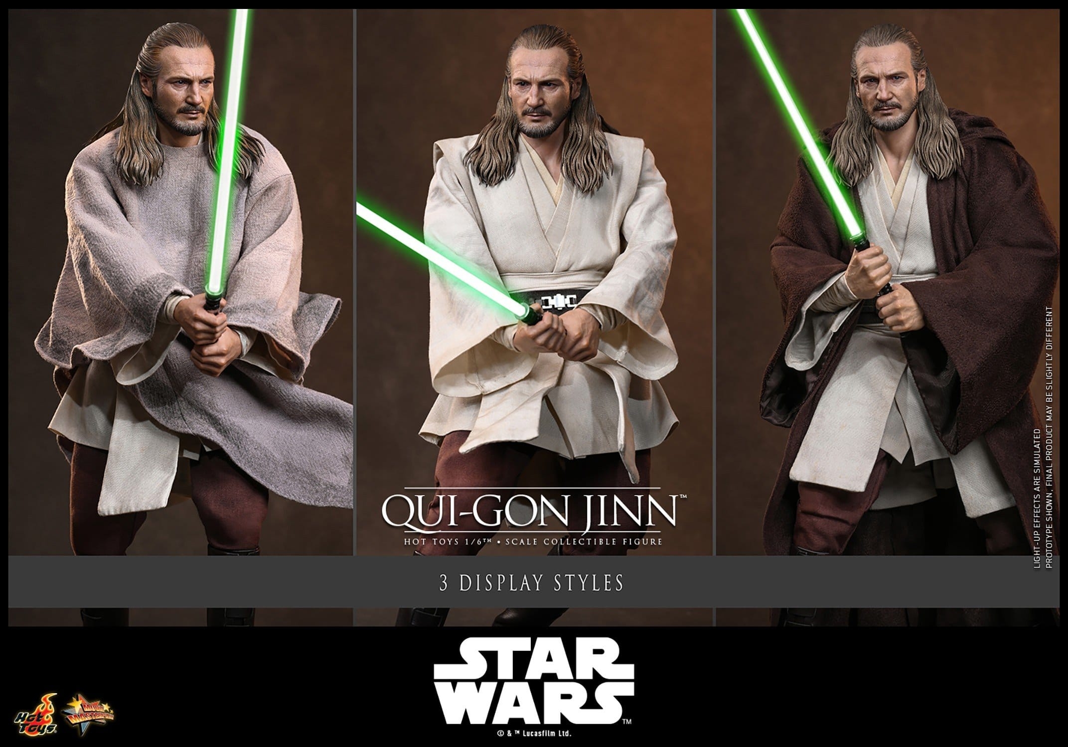 Qui-Gon Jinn Artisan par Hot Toys - MMS881AE - figurine 1/6 Star Wars Episode 1 : La Menace Fantome de 32 cm