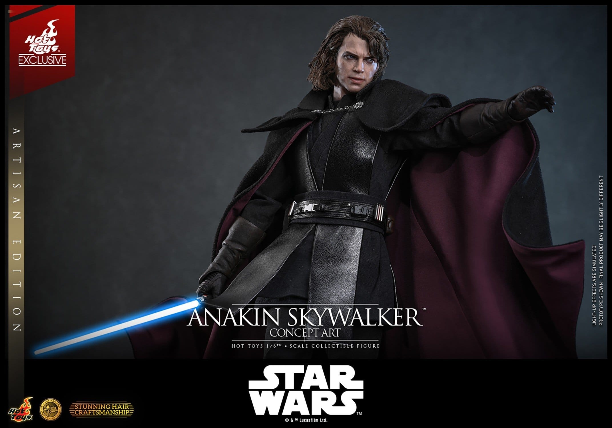 Anakin Skywalker (Concept Art) van Hot Toys Artisan version - MMS882AE - Star Wars 1/6 schaal actiefiguur