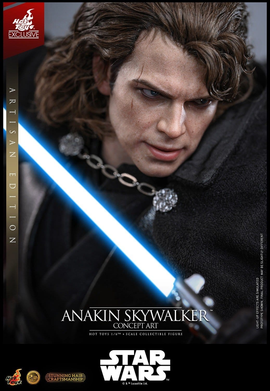 Anakin Skywalker (Concept Art) de Hot Toys Artisan version - MMS882AE - figura de acción Star Wars a escala 1/6