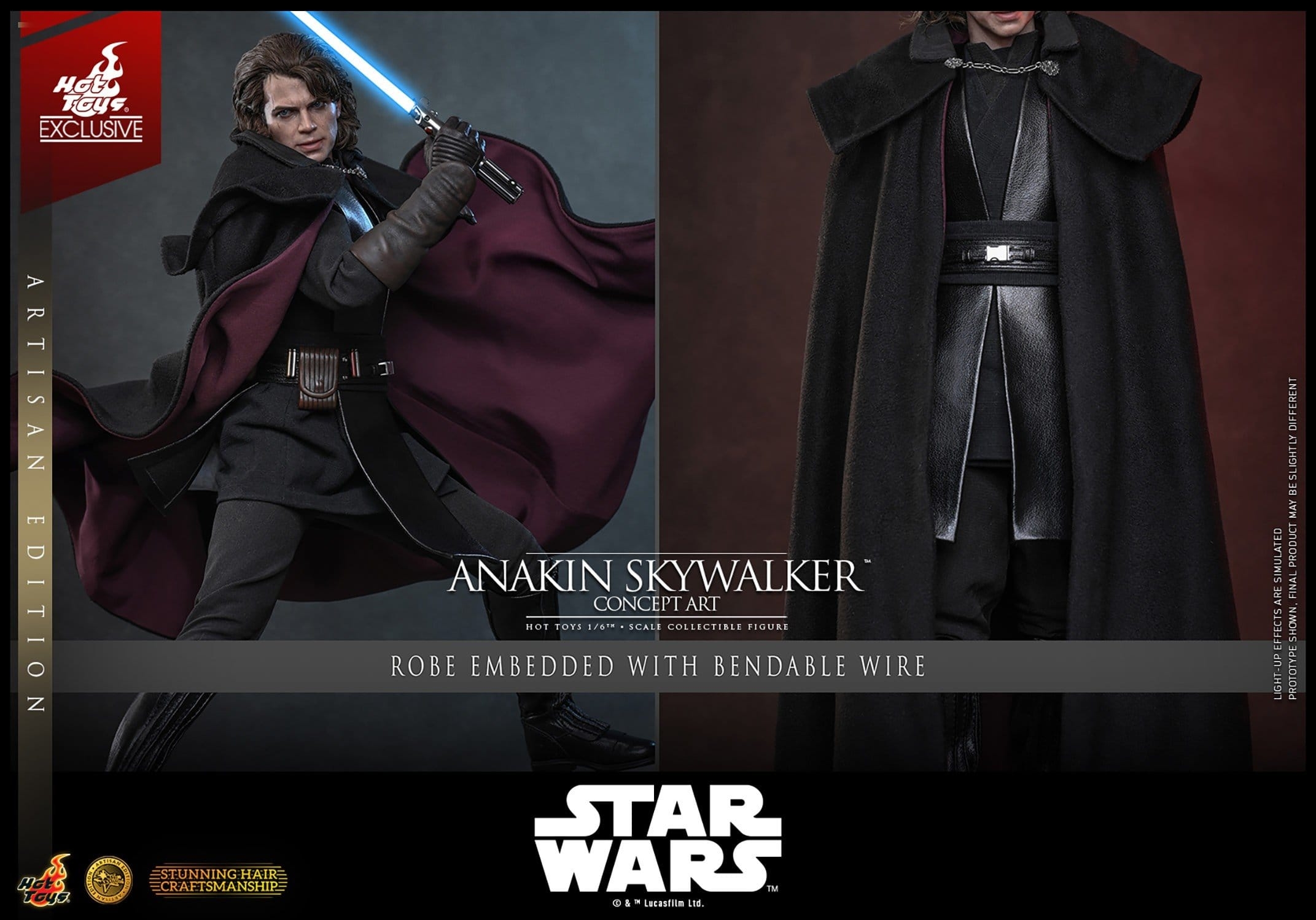 Anakin Skywalker (Concept Art) Artisan by Hot Toys - MMS882AE - Star Wars 1/6 scale action figure
