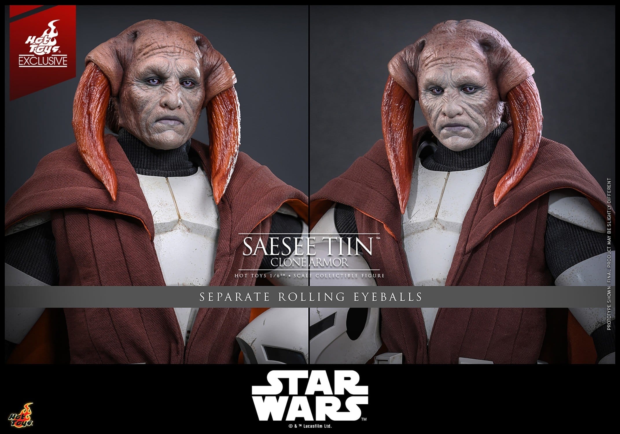 Saesee Tiin (Clone Armor) by Hot Toys - TMS168 - Star Wars : The Clone Wars 1/6 scale action figure