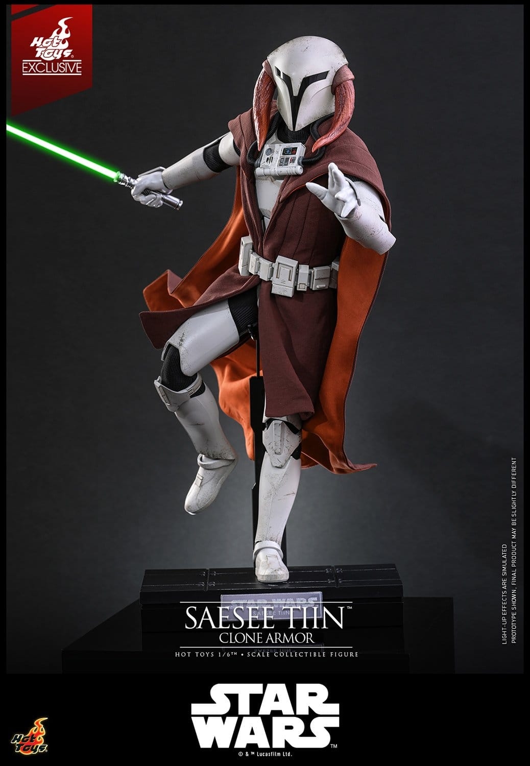 Saesee Tiin (Clone Armor) di Hot Toys - TMS168 - action figure Star Wars : The Clone Wars in scala 1/6