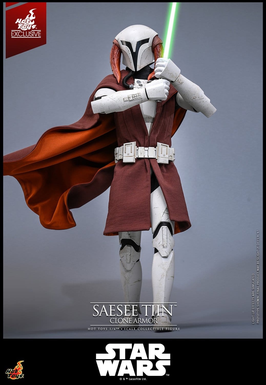 Saesee Tiin (Clone Armor) par Hot Toys - TMS168 - figurine 1/6 Star Wars : The Clone Wars de 32 cm