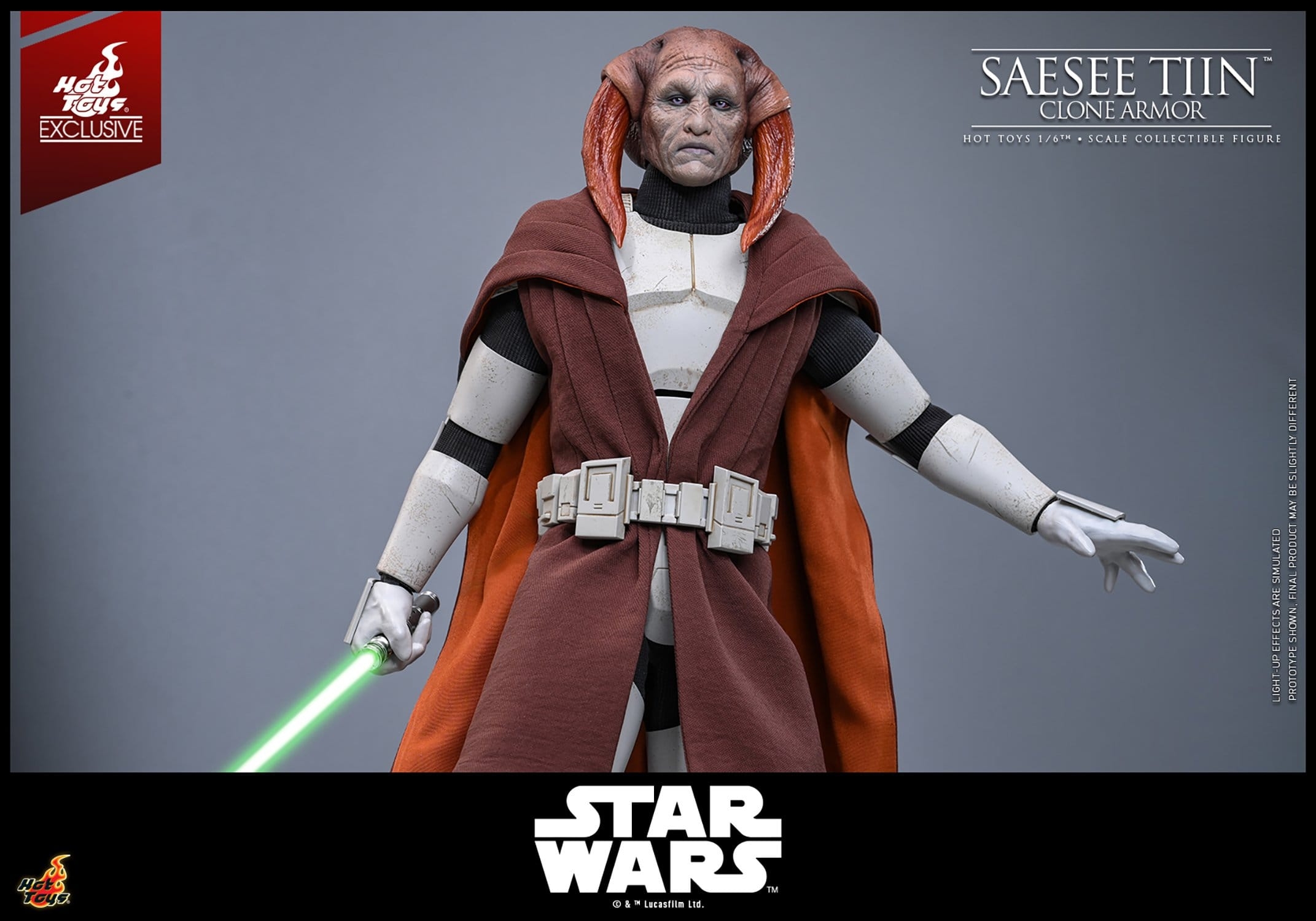 Saesee Tiin (Clone Armor) by Hot Toys - TMS168 - Star Wars : The Clone Wars 1/6 scale action figure