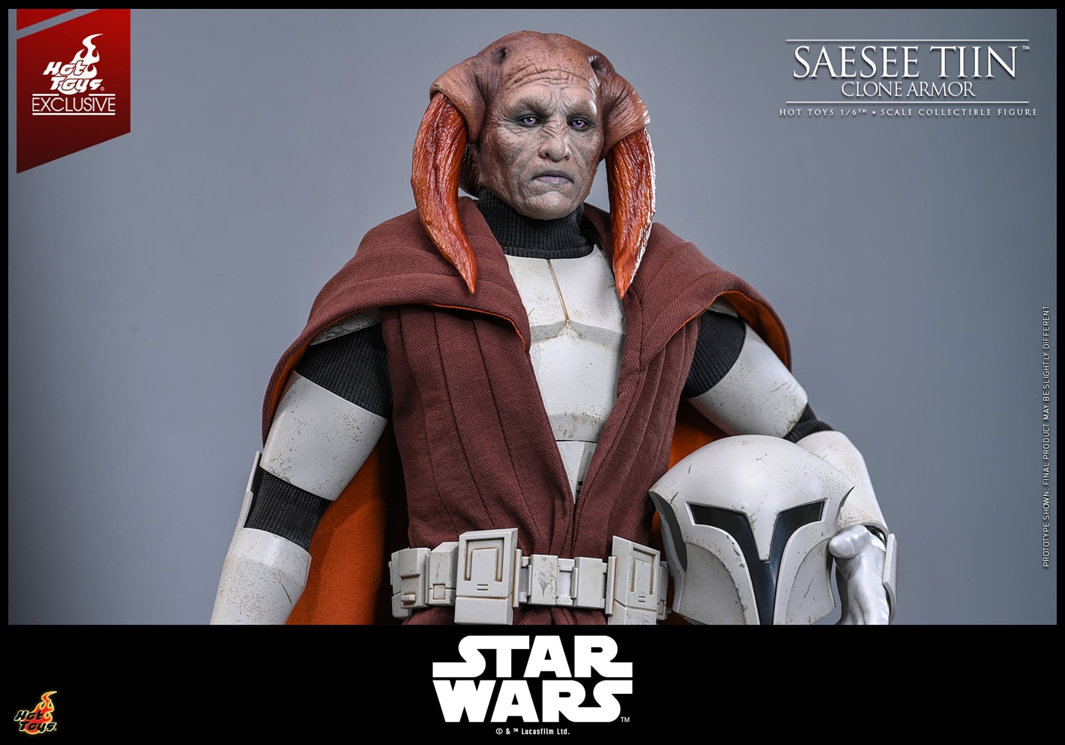 Saesee Tiin (Clone Armor) van Hot Toys - TMS168 - Star Wars : The Clone Wars 1/6 schaal actiefiguur
