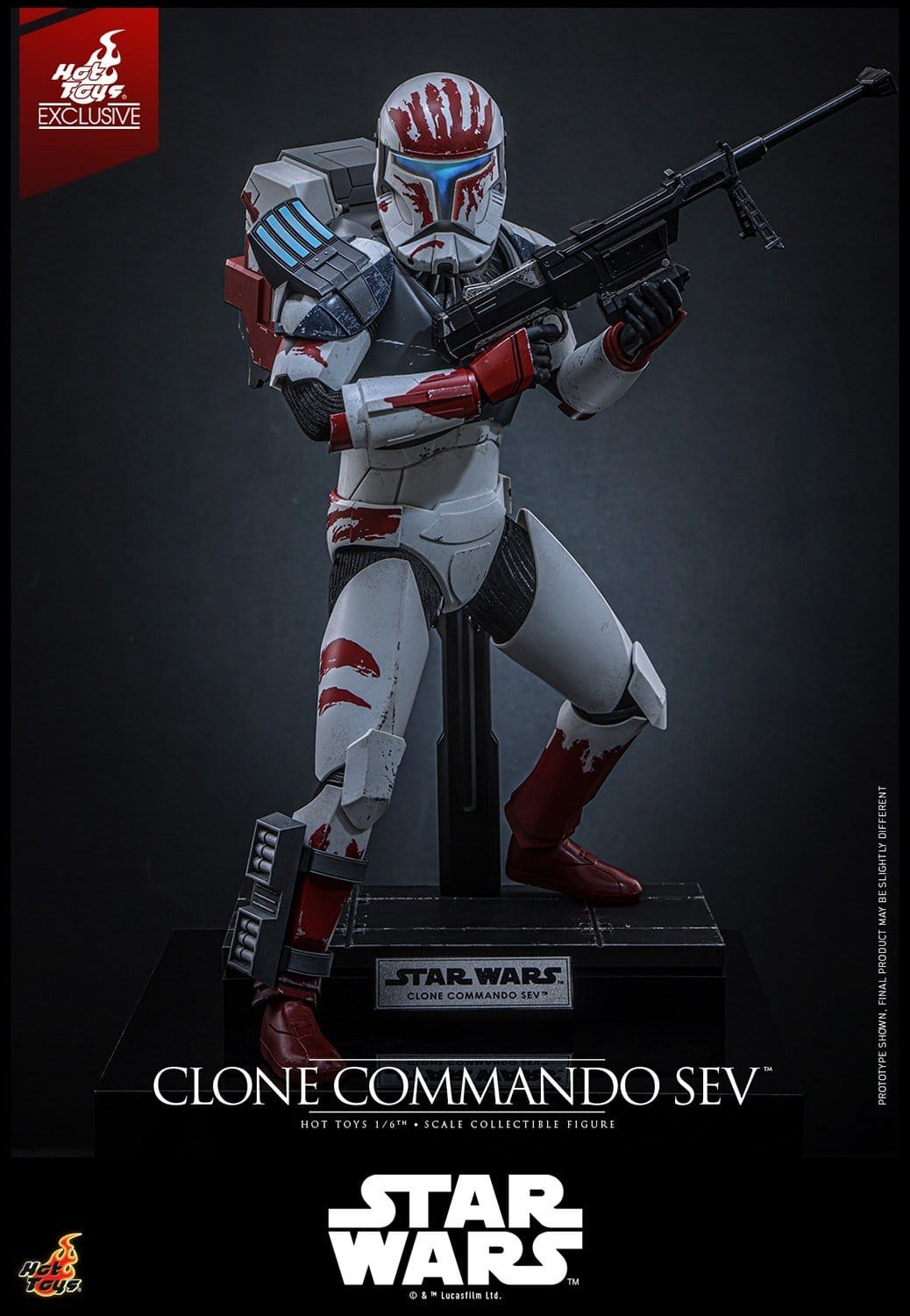 Clone Commando Sev par Hot Toys - TMS188 - figurine 1/6 Star Wars : The Clone Wars de 30 cm