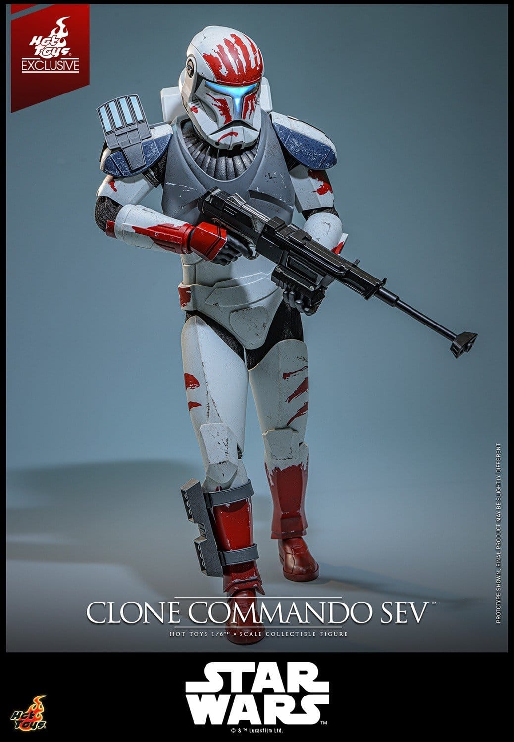 Clone Commando Sev de Hot Toys - TMS188 - figura de acción Star Wars : The Clone Wars a escala 1/6