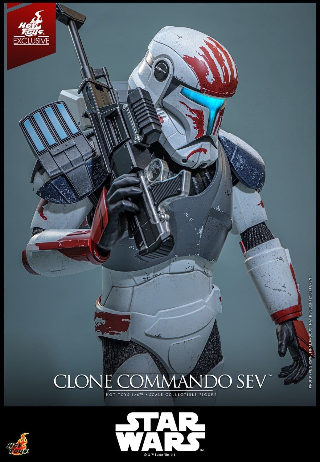 Clone Commando Sev di Hot Toys - TMS188 - action figure Star Wars : The Clone Wars in scala 1/6