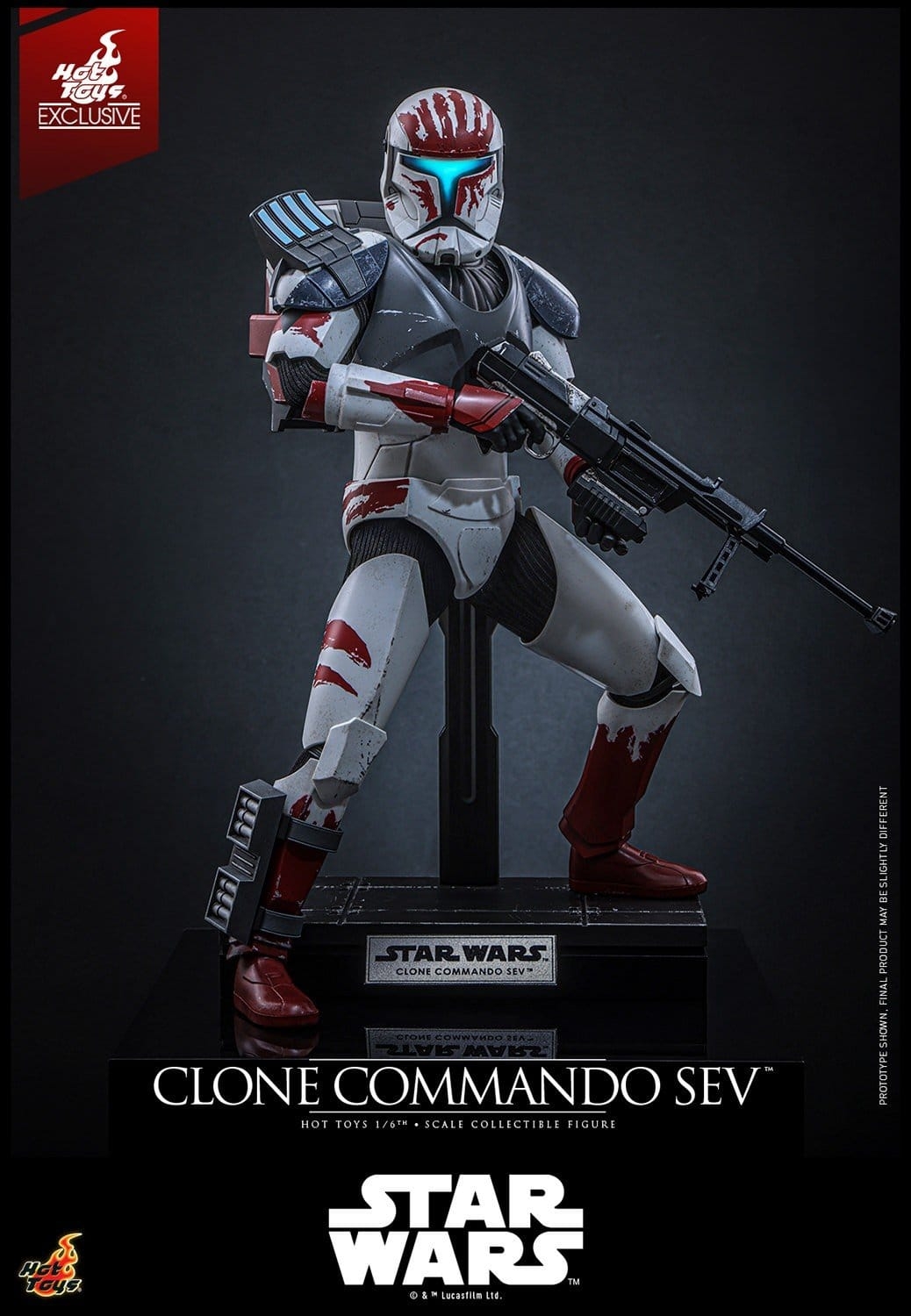 Clone Commando Sev de Hot Toys - TMS188 - figura de acción Star Wars : The Clone Wars a escala 1/6